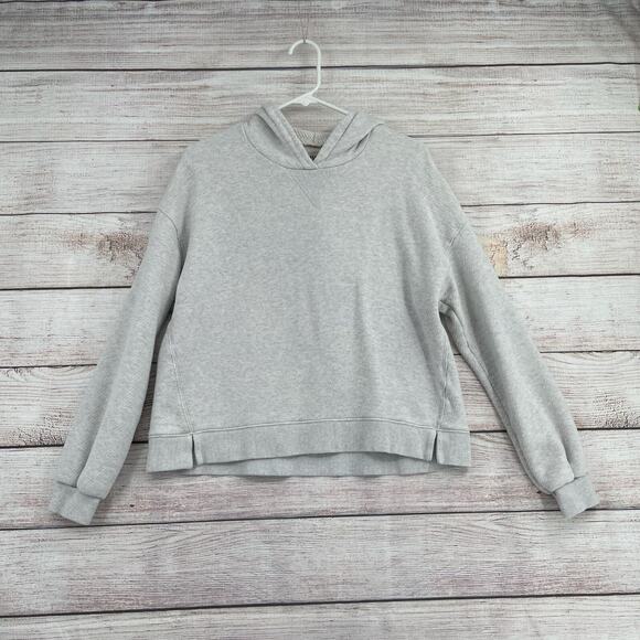 Madewell MWL AiryTerry Hoodie Sweatshirt Women's Size Medium Gray - Picture 1 of 7